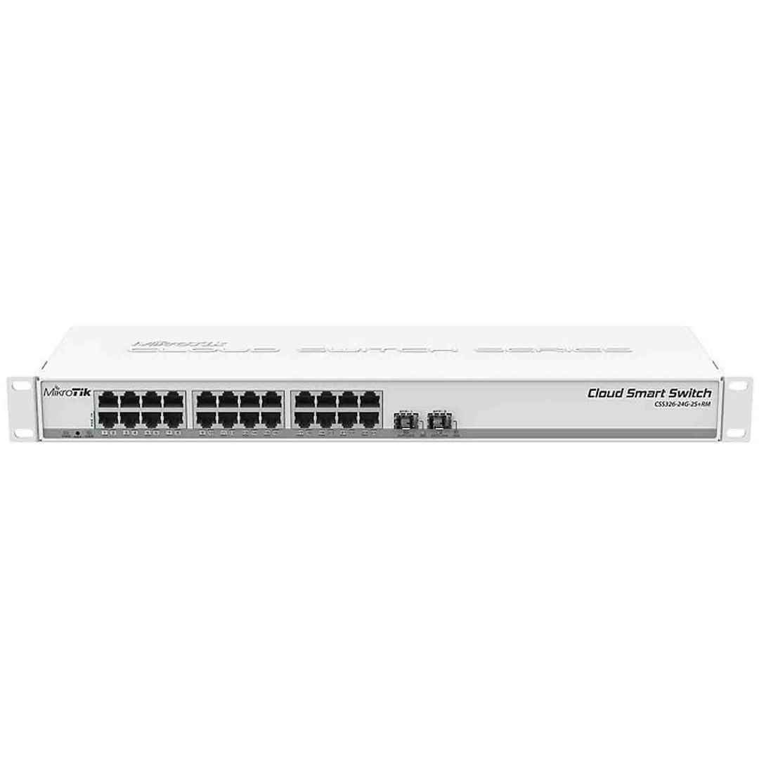 Mikrotik Cloud Smart Switch CSS326-24G-2S+RM zarządzalny przełącznik 24x GE, 2x SFP+