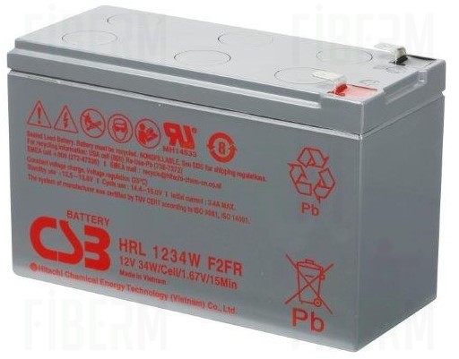 CSB 9Ah 12V HRL1234W Battery