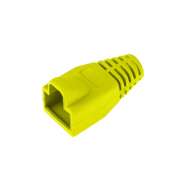Osłona wtyky RJ-45 zółta (opk. 100 sztuk)