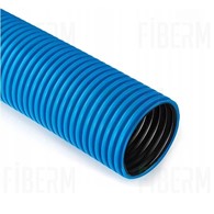Rura karbowana fi 110mm w kręgu 50m, kolor niebieski