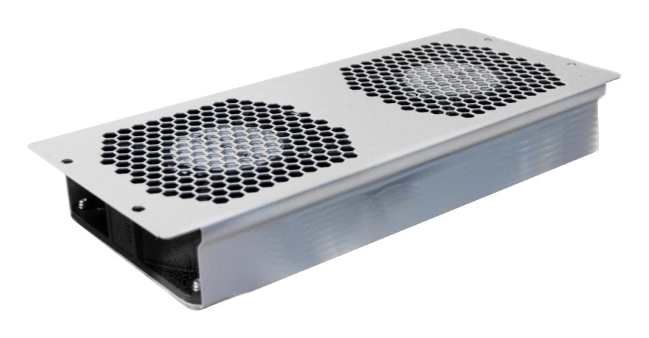 FIBERM Moduł wentylatorowy sufitowy 2 wiatrakowy do szaf stojących