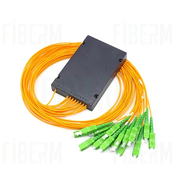 Splitter PLC FIBERM 1/64 SC/APC ABS BOX