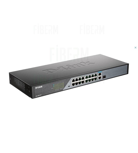 D-LINK DSS-100E-18P Unmanaged PoE Switch 16x 10/100