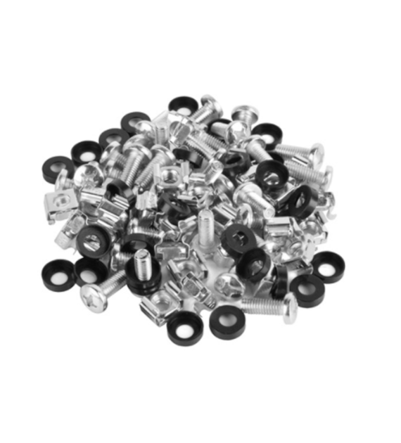 Zestaw śrub montażowych M6 do szaf rackowych 19  (50 sztuk opakowanie)