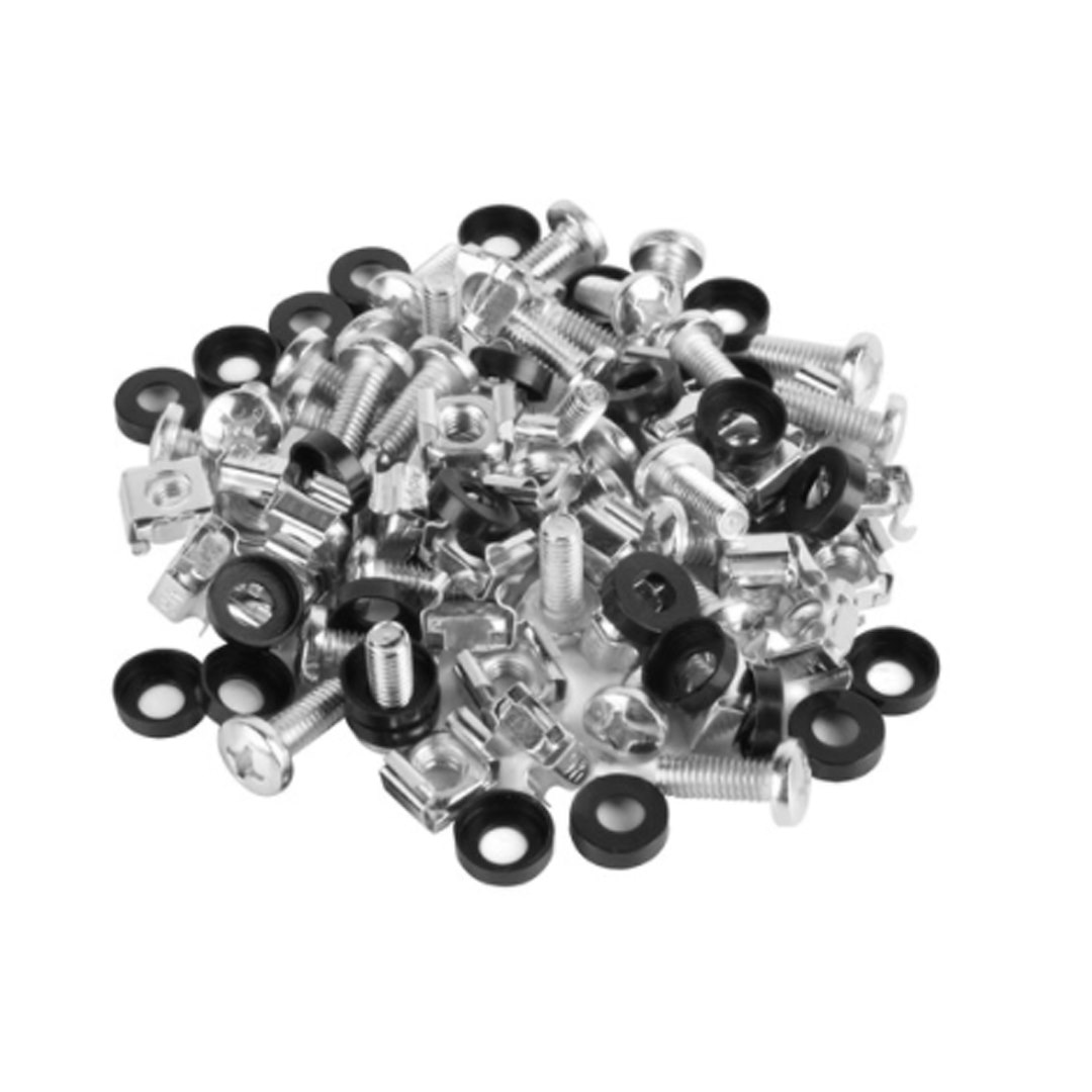 Zestaw śrub montażowych M6 do szaf rackowych 19  (50 sztuk opakowanie)