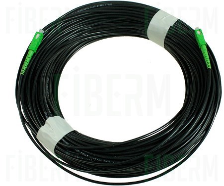 Cable óptico de fibra ADSS ZTT Micro 1j 100 metros con conectores SC/APC-SC/APC
