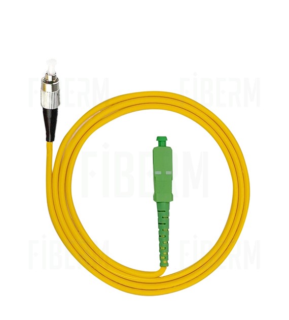 FIBERM FC/UPC-SC/APC 1M Single Mode Simplex Patchkabel G657A1-Faser