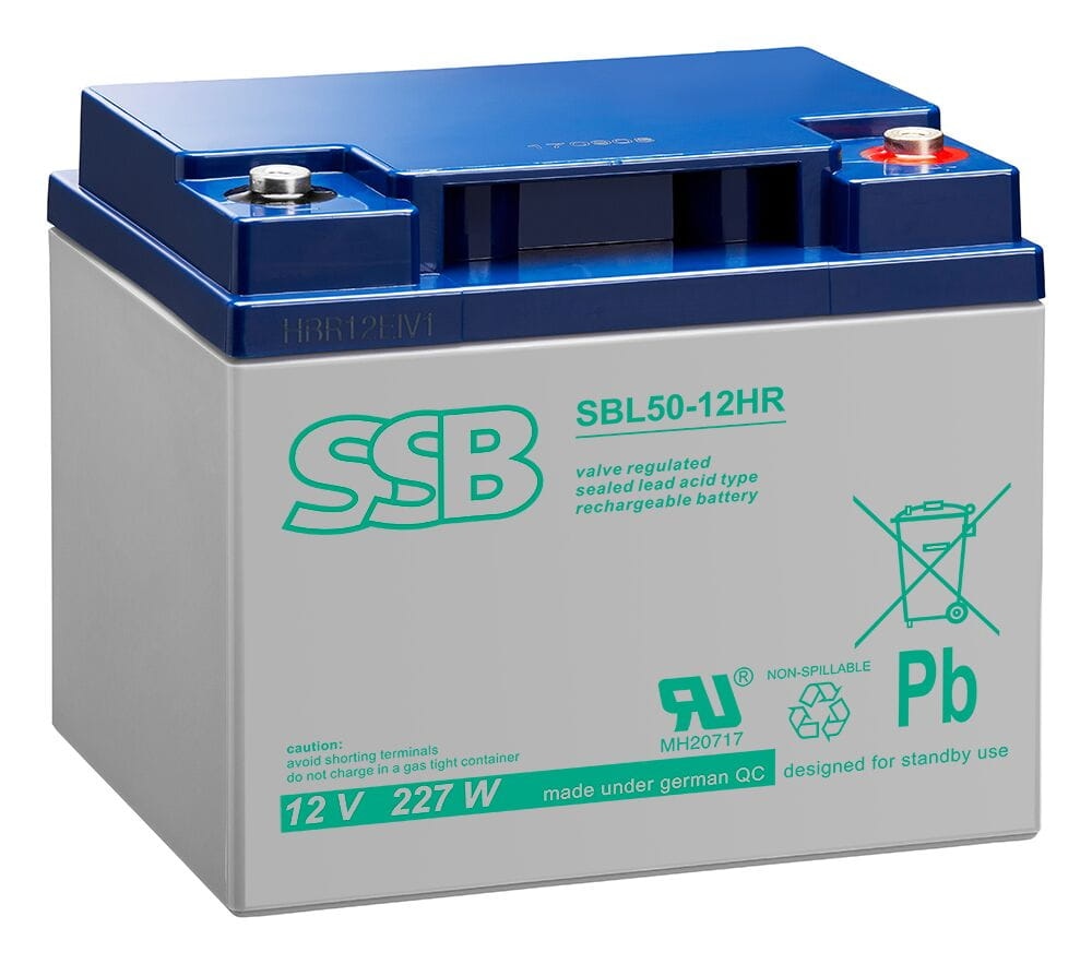 Akumulator SBL 40Ah 12V SBL 50-12HR gwint wewnętrzny M6