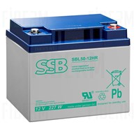 SBL 40Ah 12V SBL 50-12HR Vnitřní Vlákno M6 Baterie