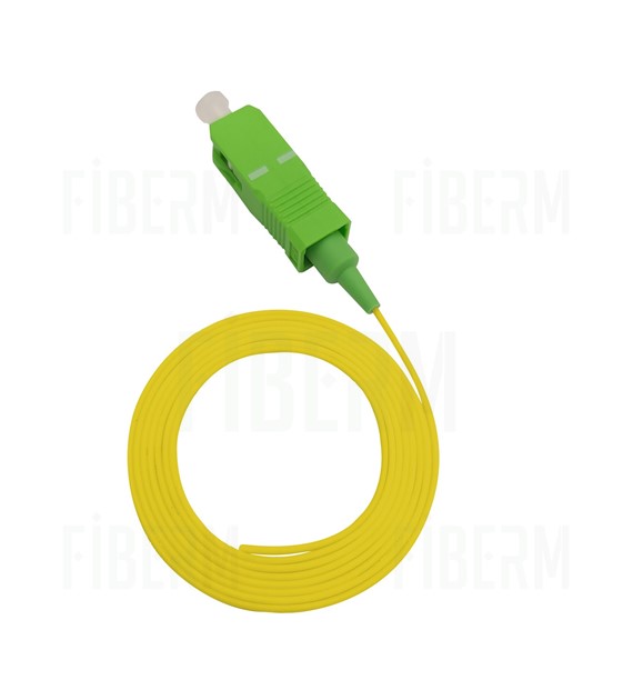 FIBERM Pigtail SC/APC 2m Single Mode G657A Easy Strip Loose Tube (Yellow)