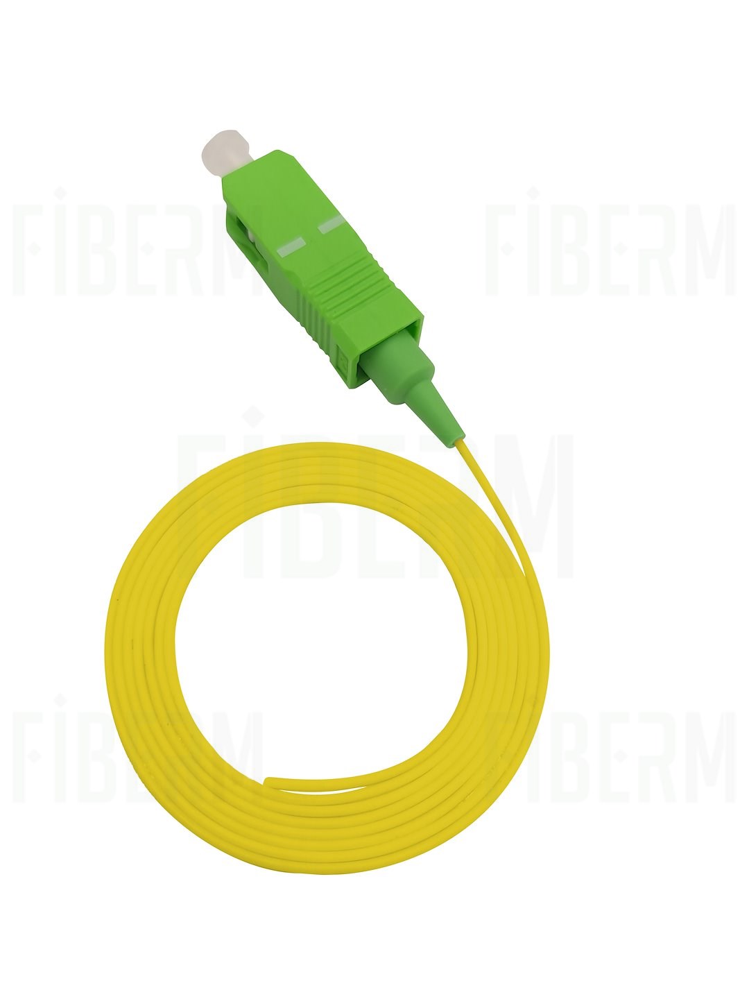 Pigtail FIBERM SC/APC 2m Monomodo G657A2 Easy Strip Tubo Suelto (Amarillo)