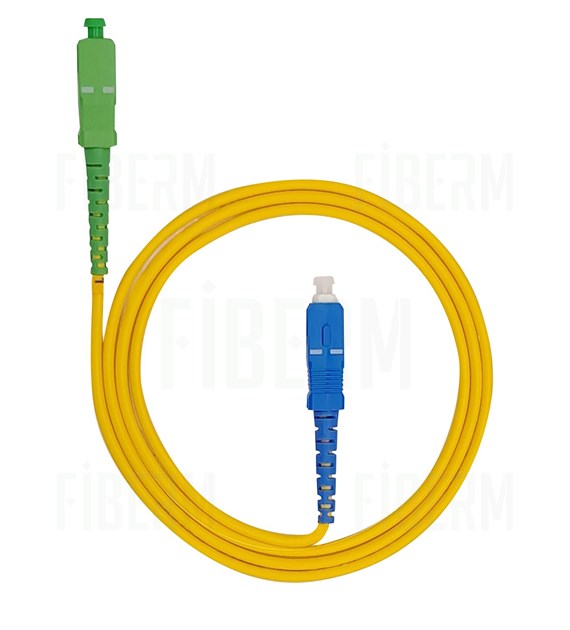 FIBERM GOLD SC/APC-SC/UPC 4m Jednomódový Simplex Patchcord G652D 2 Fiber