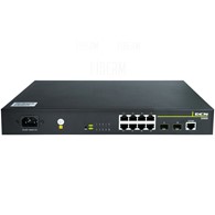 DCN Switch L2 PoE S4600-10P-P-SI 8x 10/100/1000 PoE+ (124W), 2x SFP