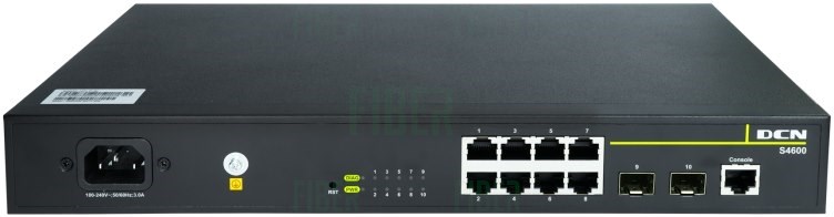 Switch DCN L2 PoE S4600-10P-P-SI 8x 10/100/1000 PoE+ (124W)