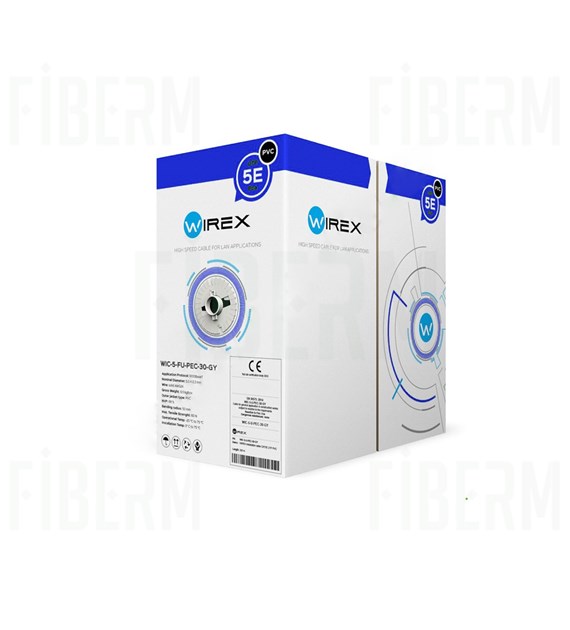 Cavo di installazione WIREX F/UTP CAT5E PVC Eca 305 metri WIC-5-FU-PEC-30-GY