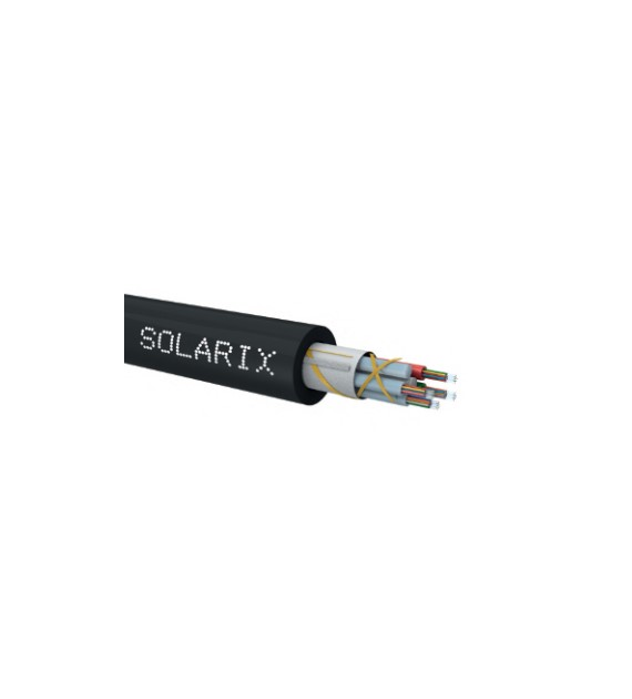 SOLARIX Kabel światłowodowy ADSS 4kN 24J 2T12F SXKO-ADSS-4KN-24-OS-PE-P