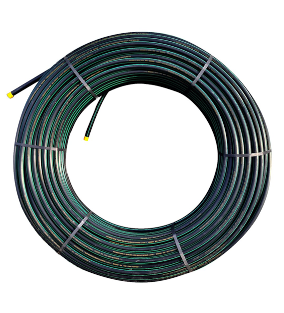 Rura HDPE fi 32mm z zielonym paskiem, krążek 250m
