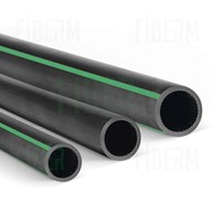 Tubo HDPE Ø32mm con striscia verde