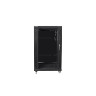 FIBERM Szafa RACK 19'' stojąca 42U szer/głęb - 600/1000mm czarna drzwi szklane