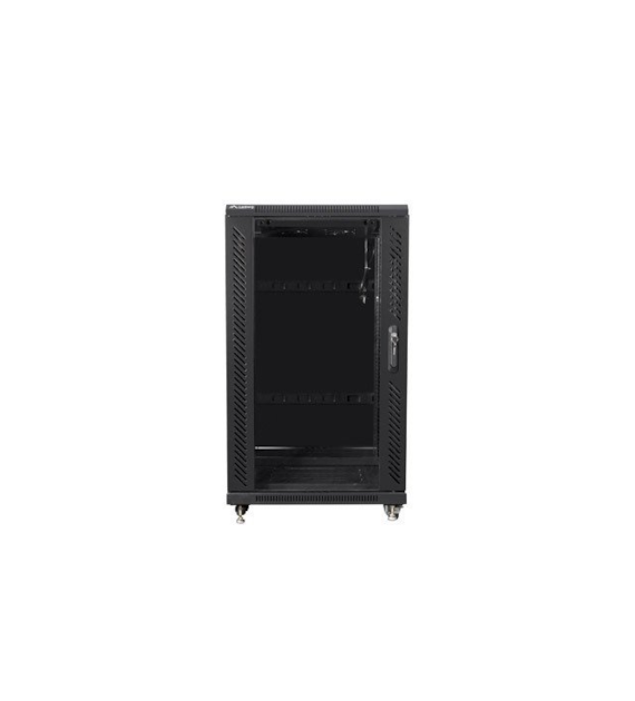FIBERM Szafa RACK 19'' stojąca 42U szer/głęb - 600/1000mm czarna drzwi szklane