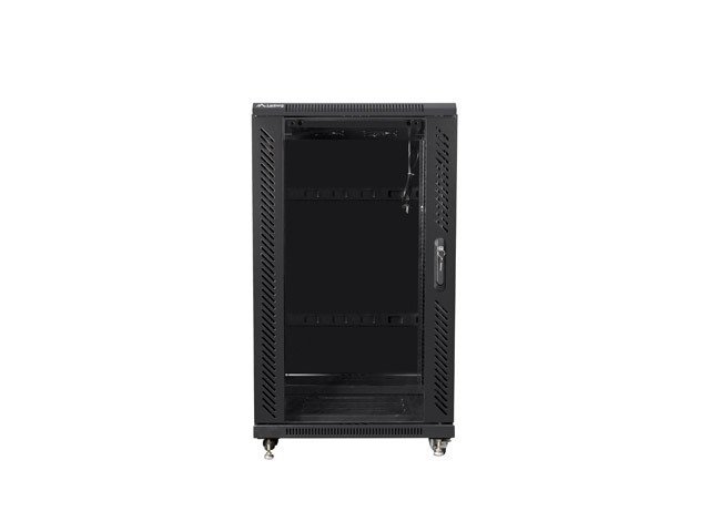 FIBERM Szafa RACK 19'' stojąca 42U szer/głęb - 600/1000mm czarna drzwi szklane