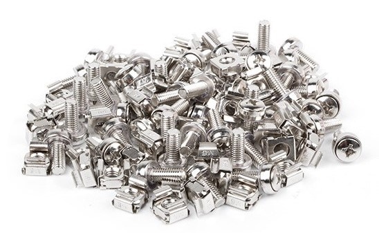 Śruba montażowa M6 do szafy rack 19'' - komplet 50 śrub