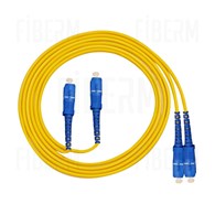 FIBERM GOLD SC/UPC-SC/UPC 20m Single Mode Duplex Patchkabel G652D 2-Faser