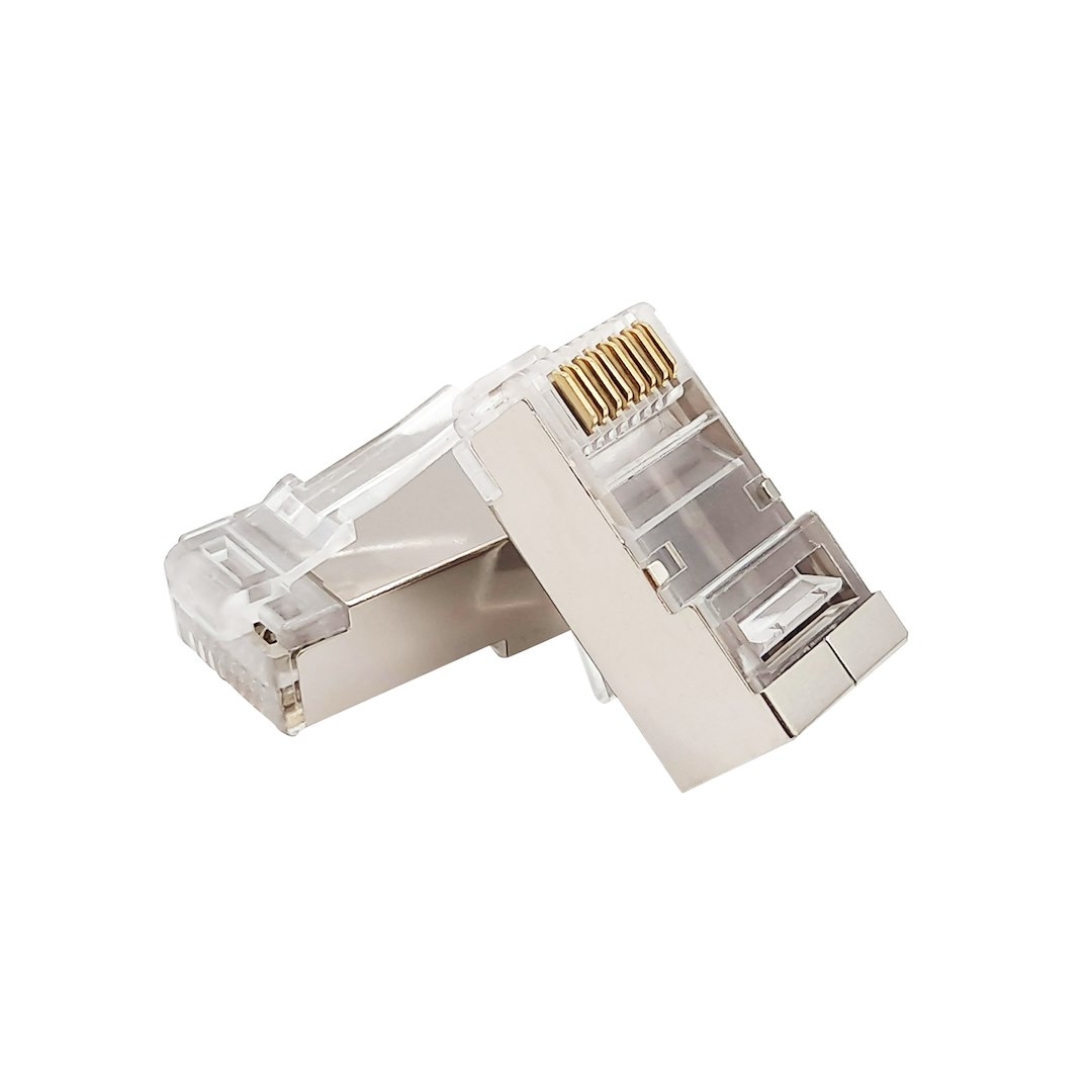 Wtyk RJ-45 CAT6A druk ekranowany opakowanie 100sztuk AWG24-22