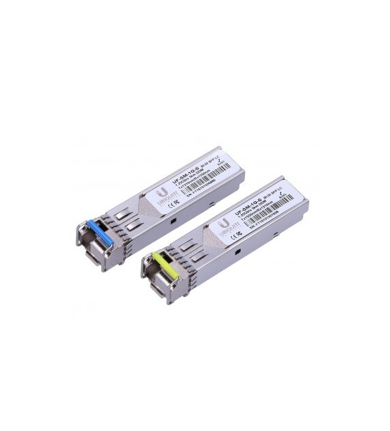 Ubiquiti UF-SM-1G-S Moduł SFP UFiber, BiDi, 1,25Gb/s, LC/UPC, 1310nm/1550nm, Jednomodowy, 2-pack