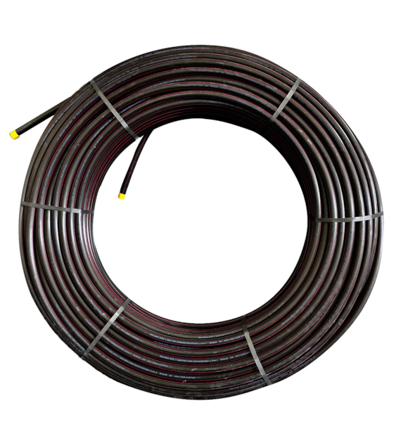 Rura HDPE fi 40mm z czerwonym paskiem krążek 250m