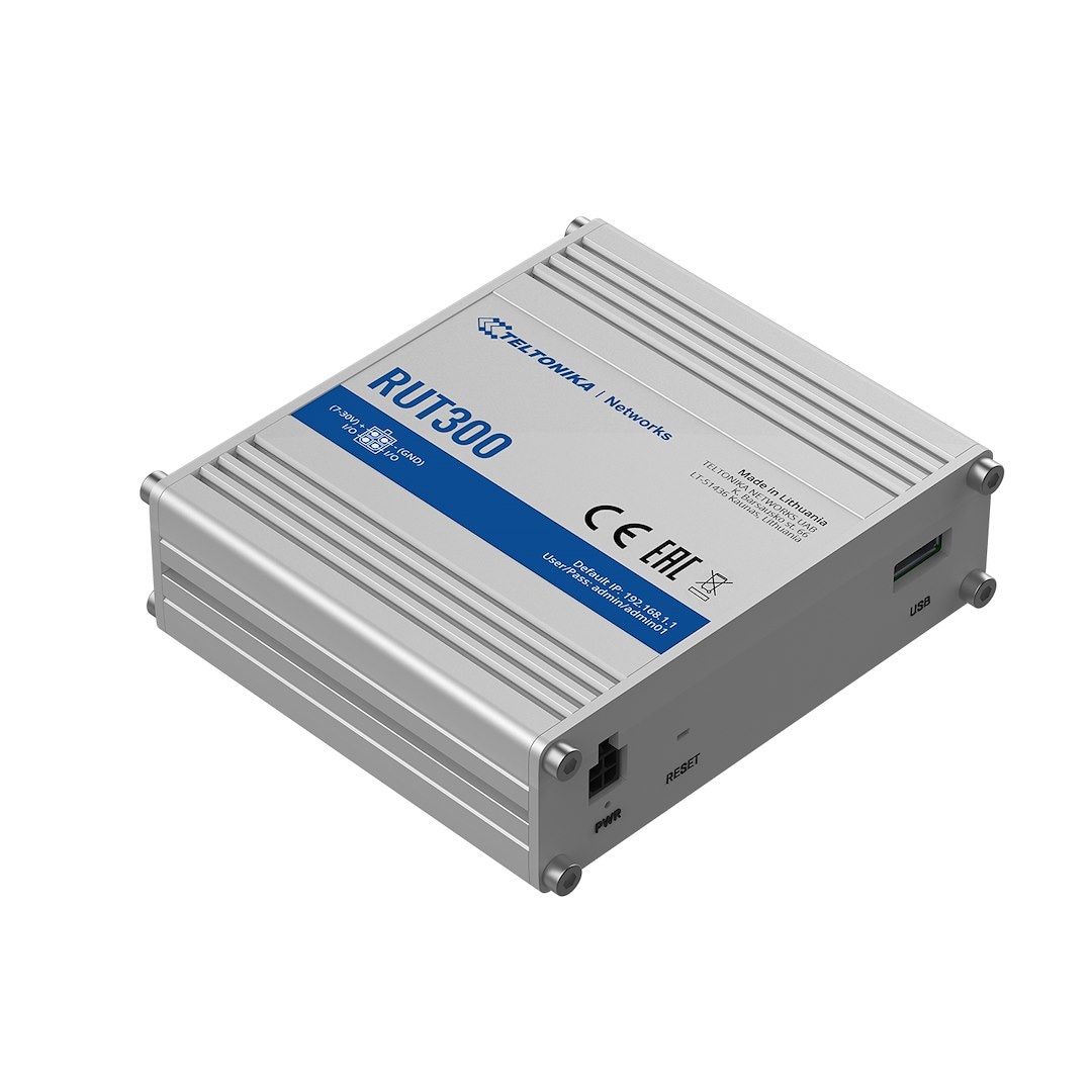 Teltonika RUT300 router przemysłowy 5x FE, 1x USB, Passive PoE