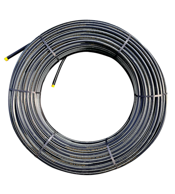 Rura HDPE fi 32mm z białym paskiem, krążek 250m