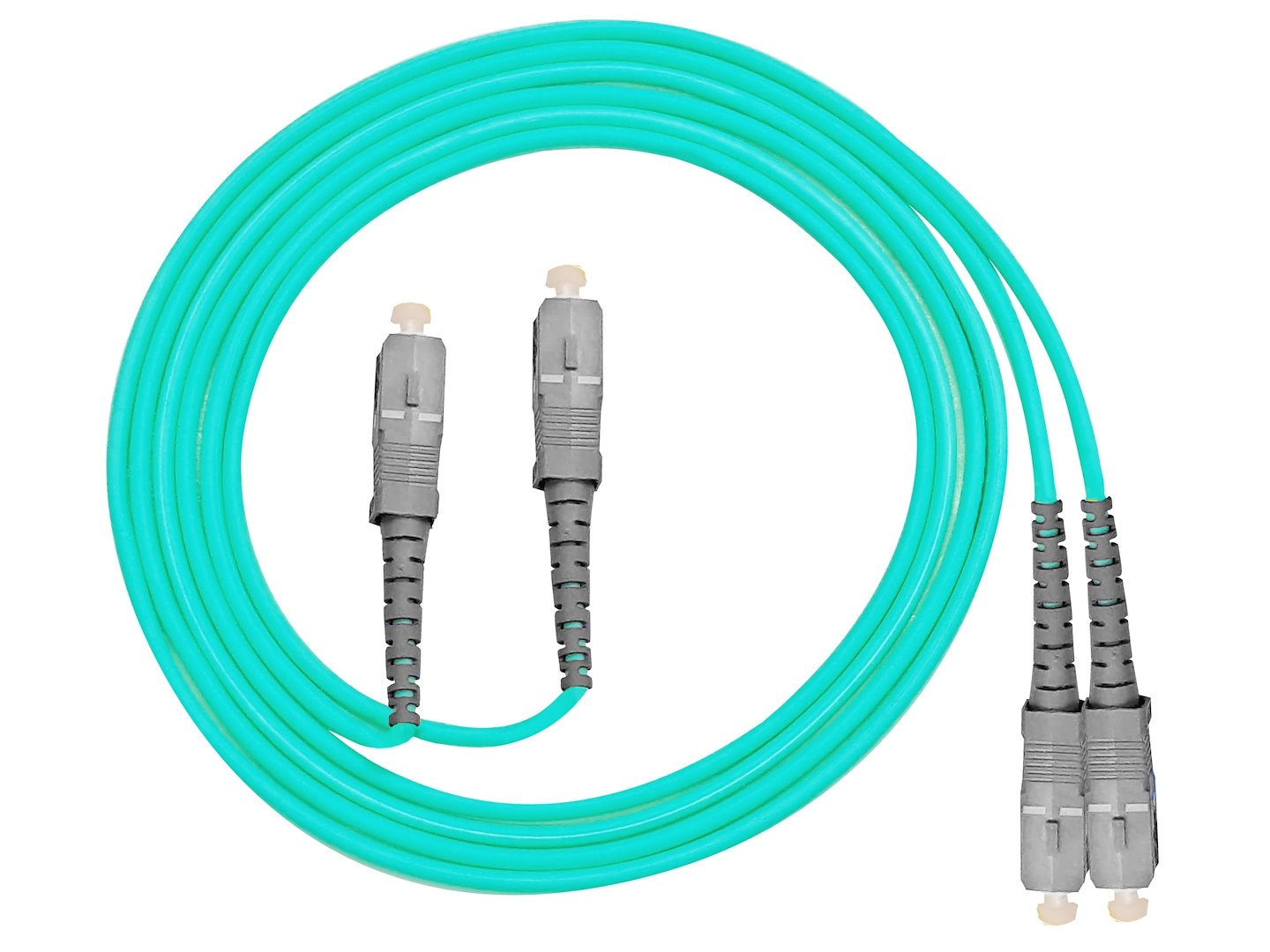 FIBERM GOLD patchcord SC/UPC-SC/UPC 50m Mulit Mode Duplex włókno OM3 2,0mm w peszlu