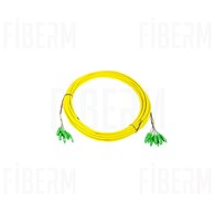 Καλώδιο Patchcord Single Mode G657A 12m 12x SCA/APC - 12x SC/APC FIBERM Gold