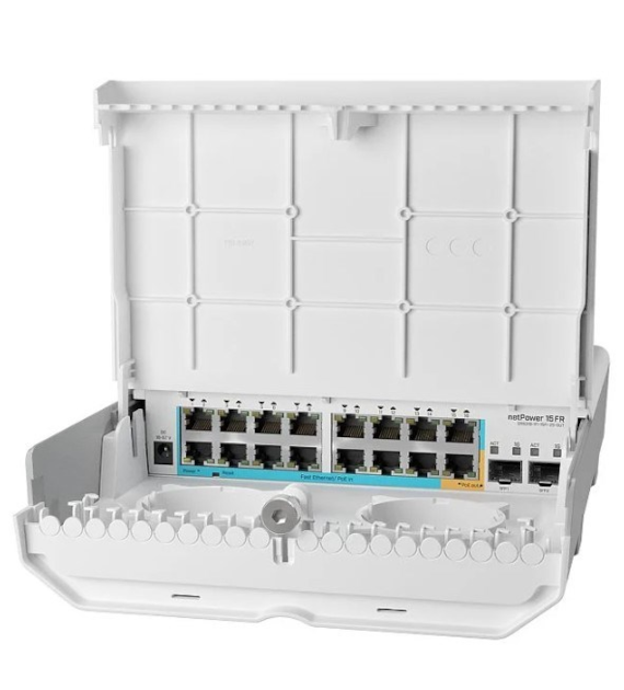 MikroTik netPower 15FR CRS318-1Fi-15Fr-2S-OUT 16x RJ45 100Mb/s, 2x SFP