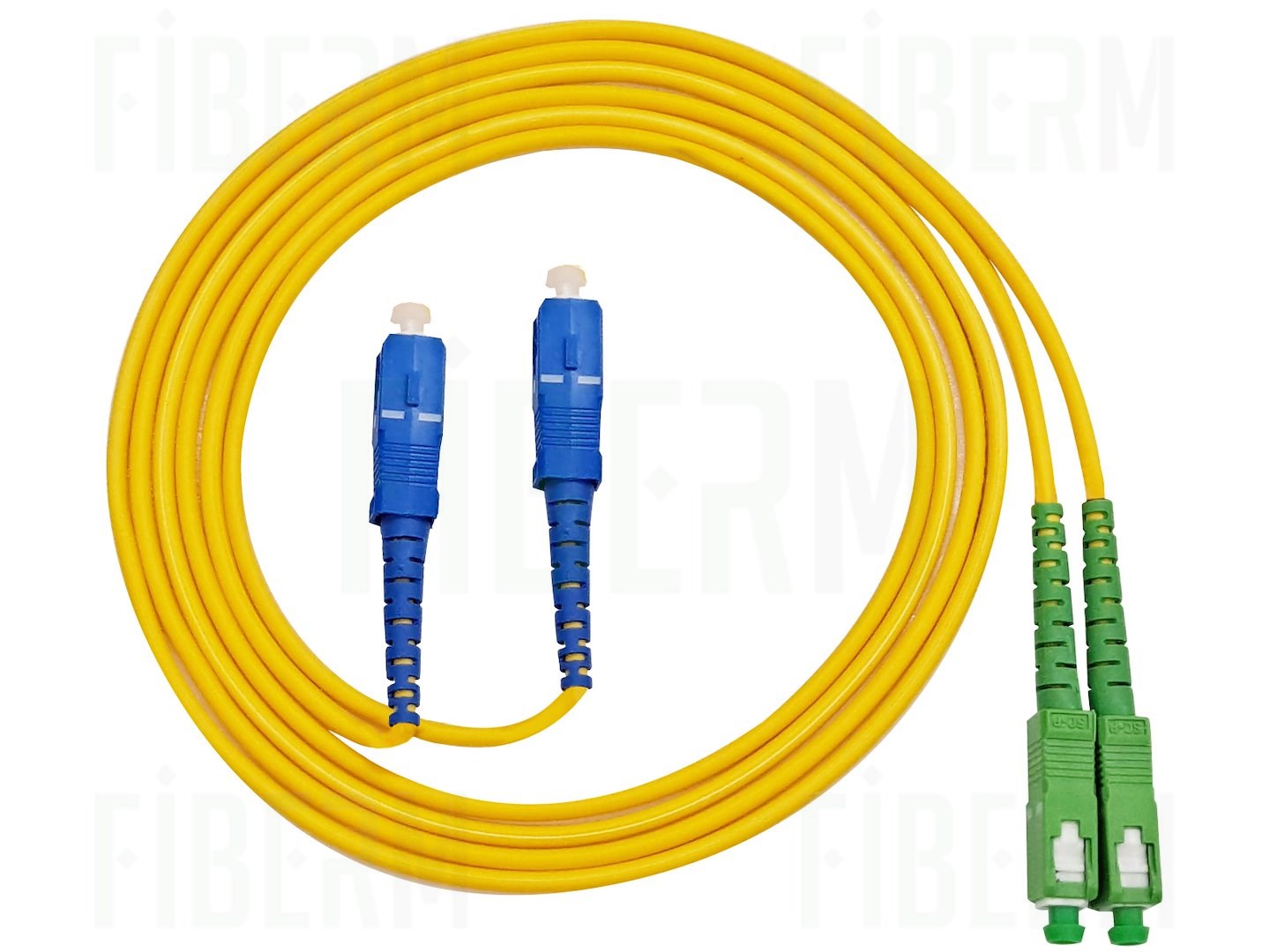 Patchcord Dúplex SC/APC-SC/UPC 3m Monomodo G652D FIBERM 3
