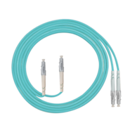FIBERM Patchcord LC/UPC-LC/UPC 15m Multi Mode Duplex włókno OM3 3,0mm PVC