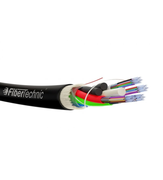 Fibertechnic Kabel światłowodowy Z-XOTKtsdDb 24J 1,5kN, 2Tx12F, średnica 7,5mm