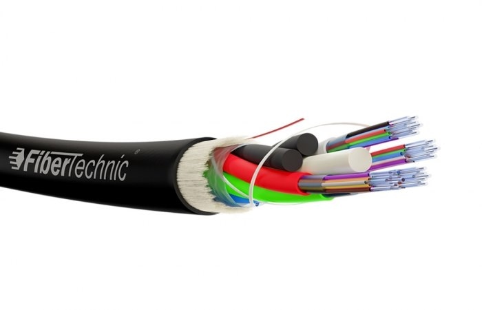 Fibertechnic Kabel światłowodowy Z-XOTKtsdDb 24J 1,5kN, 2Tx12F, średnica 7,5mm