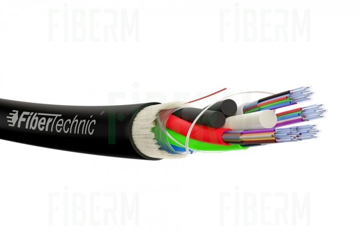 Fibertechnic Kabel światłowodowy Z-XOTKtsdDb 24J 1,5kN, 2Tx12F, średnica 7,5mm