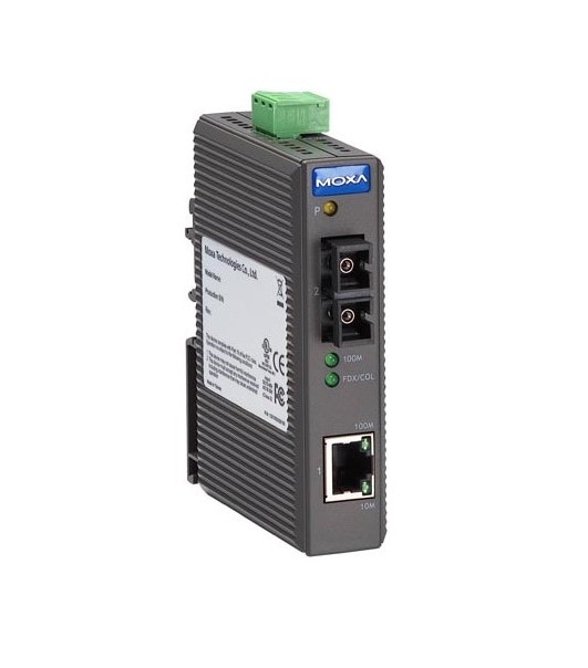 MOXA IMC-21-M-SC media konwerter RJ-45 na światłowód wielomodowy złącze SC, do montażu na szynę DIN