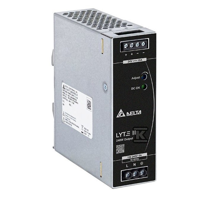 Delta DRL-24V480W1EN zasilacz na szynę DIN 24V/20A seria LYTE II