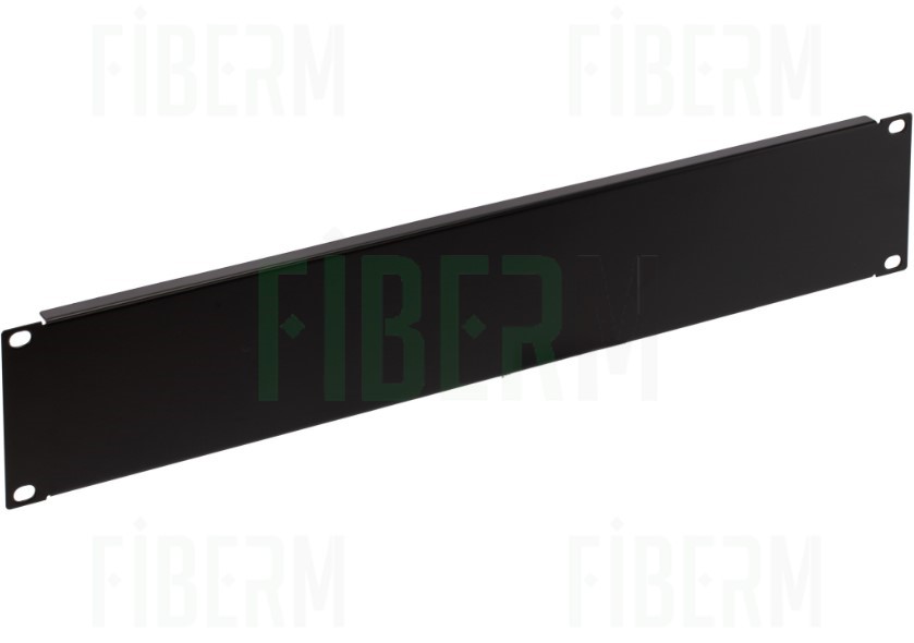 FIBERM Blind Plate / Cover for 19'' Cabinet 3U Black