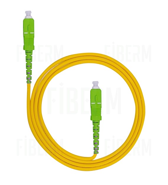 FIBERM Patchcord SC/APC-SC/APC 3m Single Mode Simplex G652D fiber