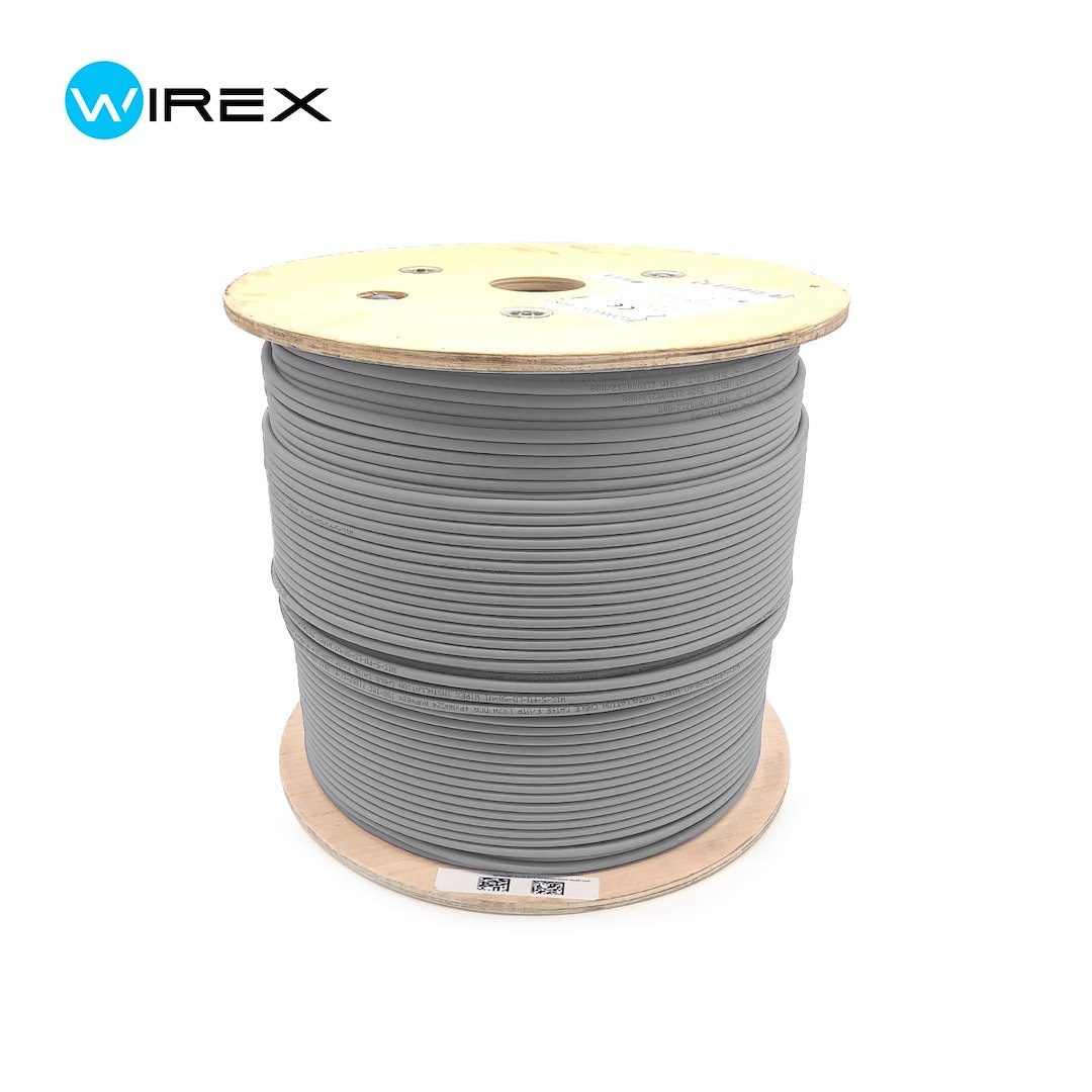 WIREX Kabel instalacyjny F/UTP CAT6 PVC Eca rolka 500metrów WIC-6-FU-PEC-50-GY