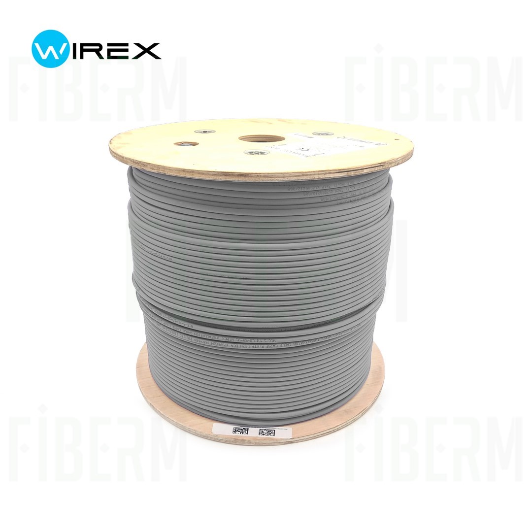 WIREX Kabel instalacyjny F/UTP CAT6 PVC Eca rolka 500metrów WIC-6-FU-PEC-50-GY