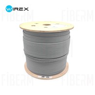 WIREX Kabel instalacyjny F/UTP CAT6 PVC Eca rolka 500metrów WIC-6-FU-PEC-50-GY
