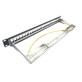 WIREX CAT6A STP Modularni Patch Panel za 24 Keystone Module Črn s Podpornim Trakom WPP-6A-S-24-1-BL