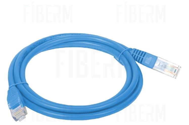 WIREX CAT5E UTP LSOH Stolpersicherer Patch Cord 0,5m Blau
