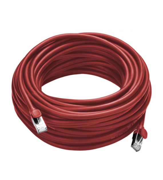 FIBERM Patchcord CAT6 10m czerwony